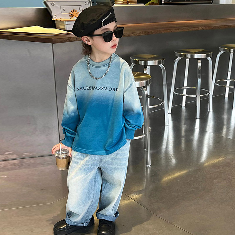 LS Boys ripped jeans new Korean style soft pants