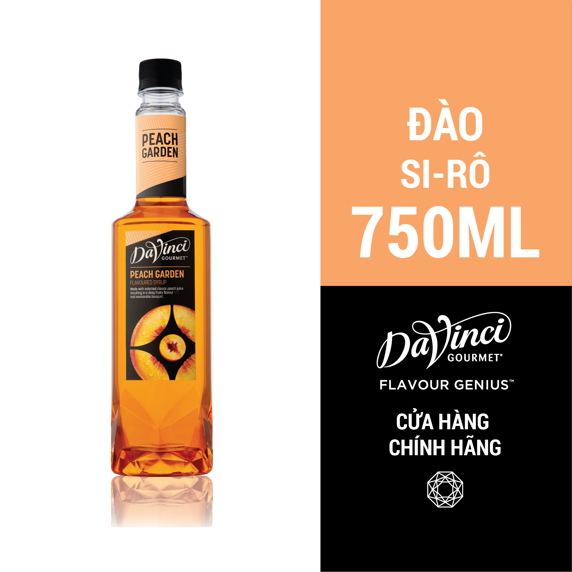 Syrup DaVinci Đào (Peach) - Chai 750ml