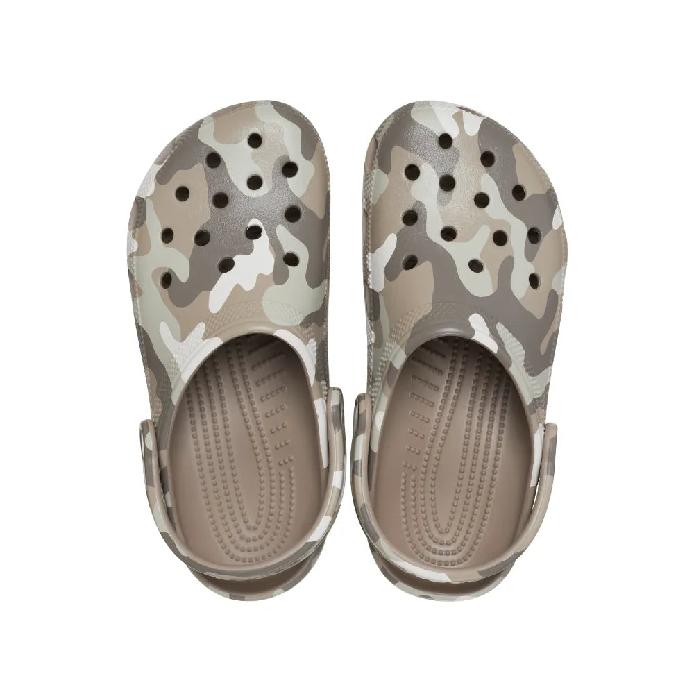 Giày Clog Unisex Crocs Classic Printed Camo - Mushroom - 206454-2ZJ
