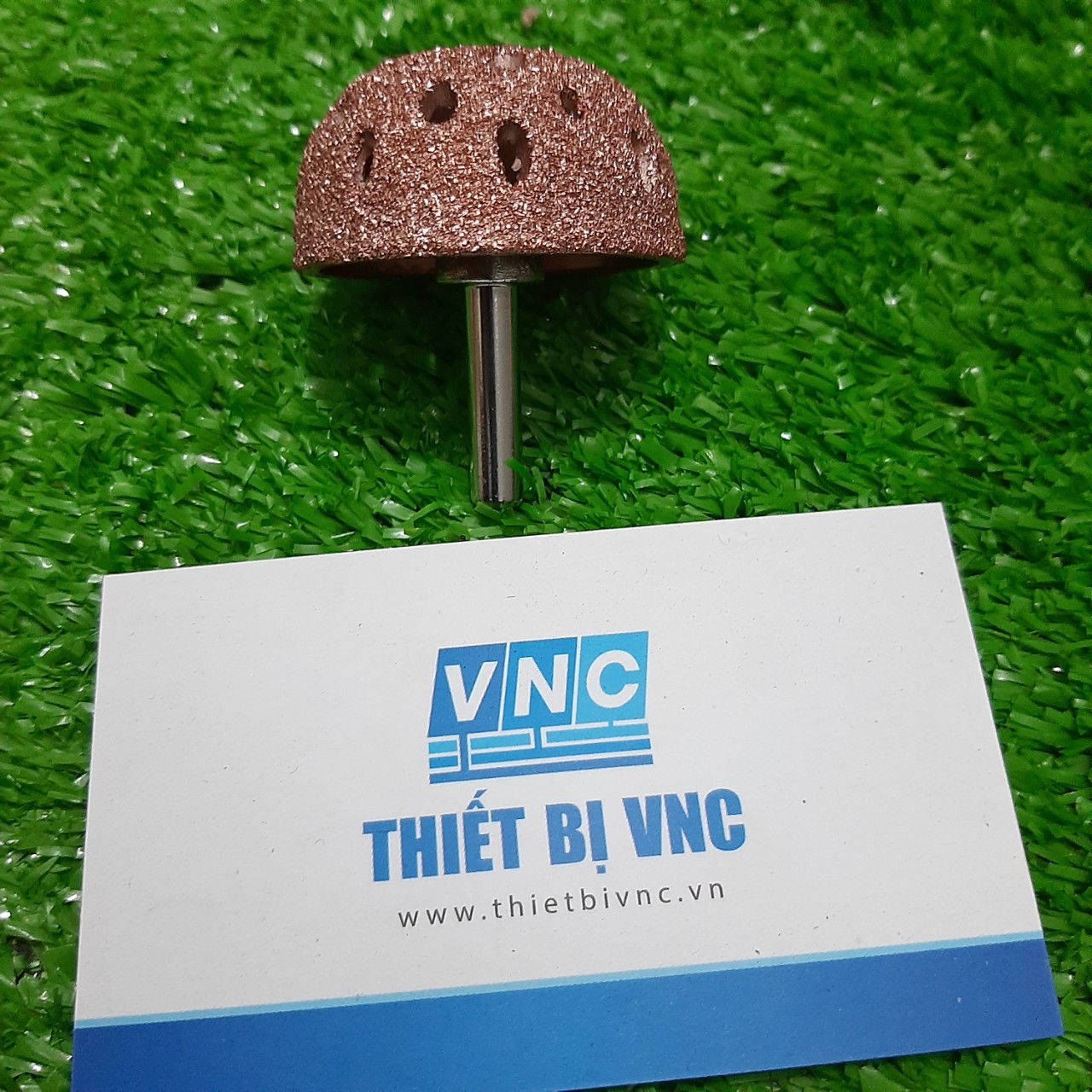 Đá mài phá mài vá săm lốp ô tô, đầu nấm 38mm, cốt tròn gắn máy 6mm