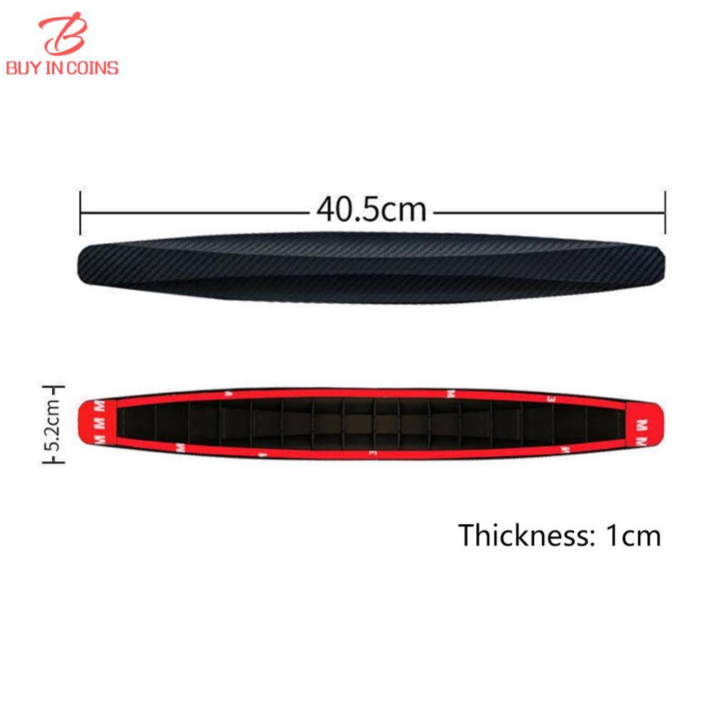 BC 2Pcs Car Bumper Protector Strip Guard Corner Protection Strips Scratch Protector Crash Blade Anti-collision Guard Lip Stickers