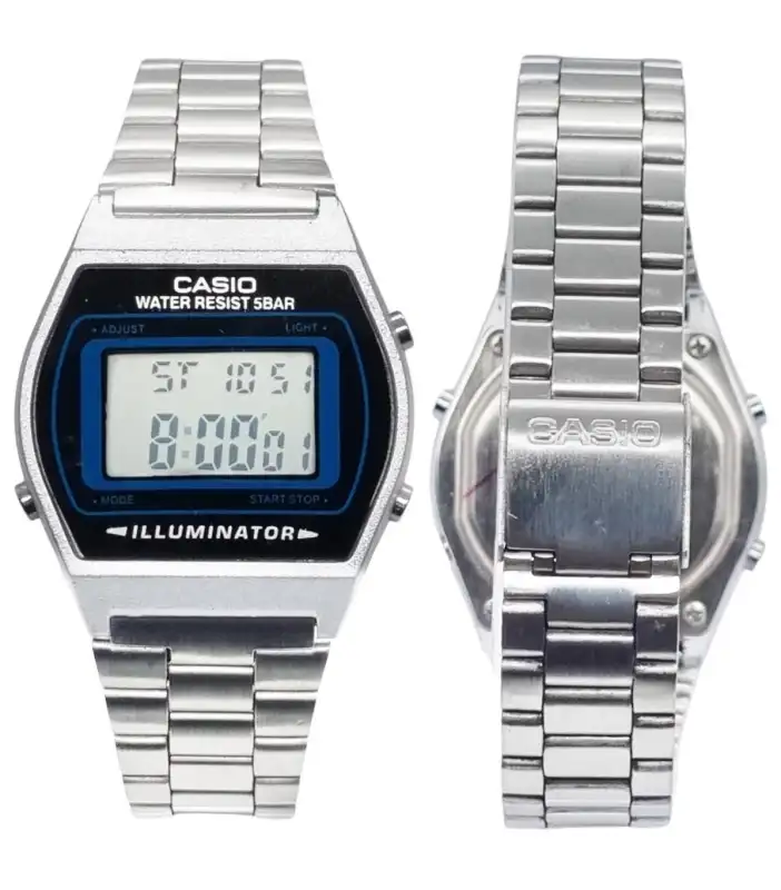 ภาพหน้าปกสินค้าcasio นาฬิกาข้อมือ รุ่น B640WC-5A กล่อง+คู่มือ คาสิโอ้ สายเหล็ก กันน้ำ100% สีพิ้งโกล์ว ดำทอง RC610 จากร้าน Watch.BKK บน Lazada