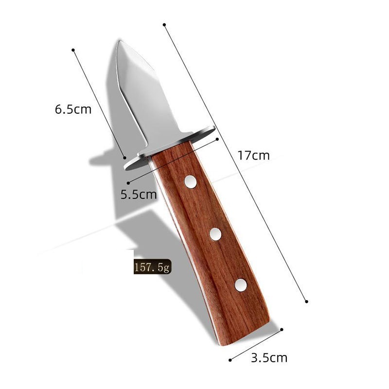 Dụng cụ tách hàu cán gỗ chất lượng