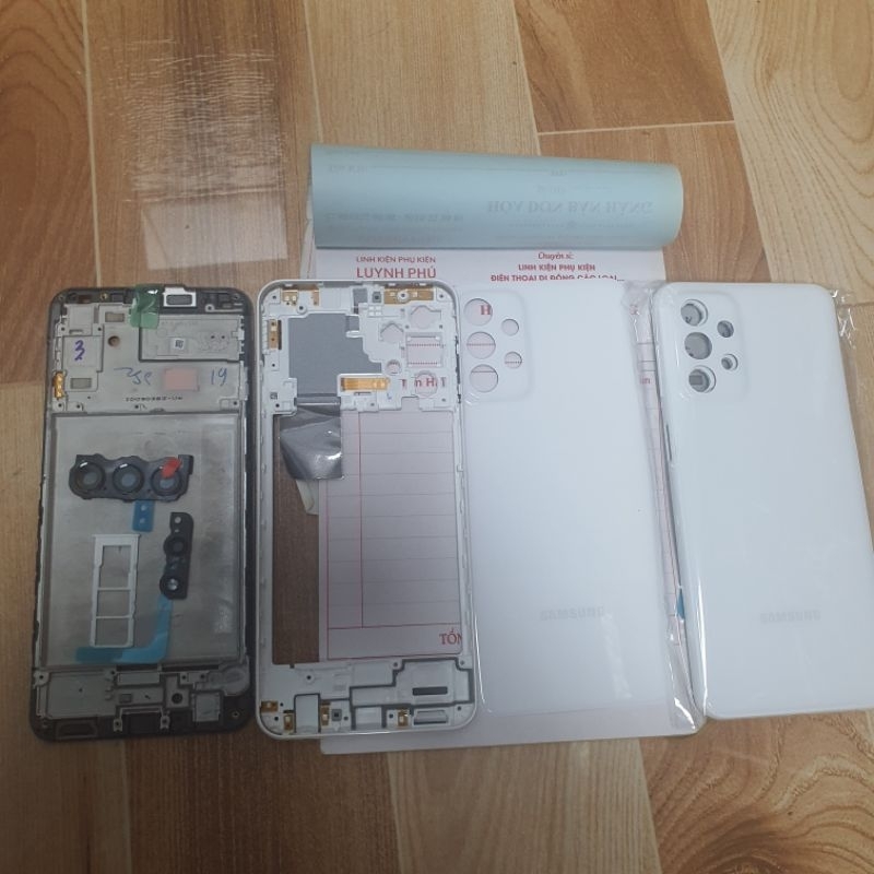 Vỏ samsung A23 4G A235F có khay sim kính camera bao test