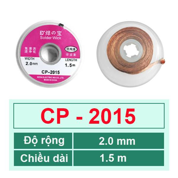 Dây đồng hút thiếc, hút chì hàn dài 1.5m