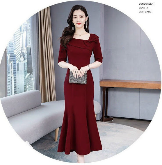 [HCM]ĐẦM BODY ĐUÔI CÁ ĐÍNH NƠ