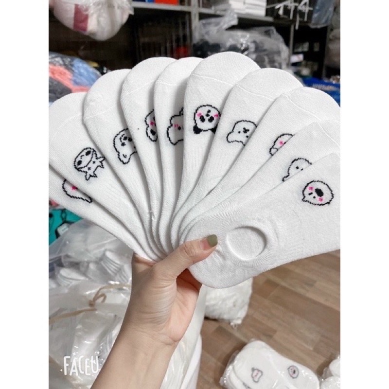 SÉT 10 ĐÔI TẤT HÀI GẤU TRẮNG SIÊU XINH
