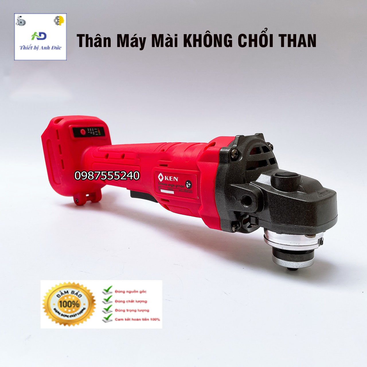 Thân máy mài pin KEN không chổi than 100% lõi đồng