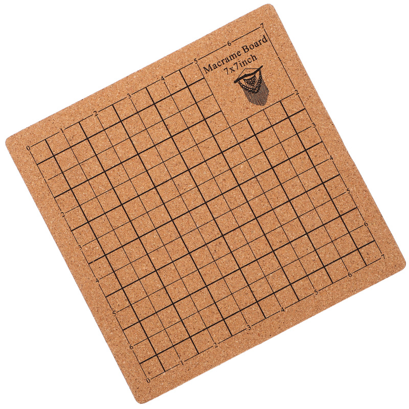 Dulrua Macrame Board Grid Macrame Board for Woven Bracelet Project Wood Board