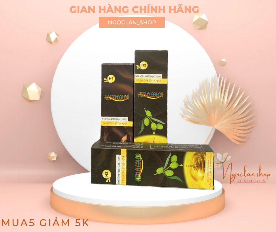 Nhuộm tóc phủ bạc Hello Color 100%