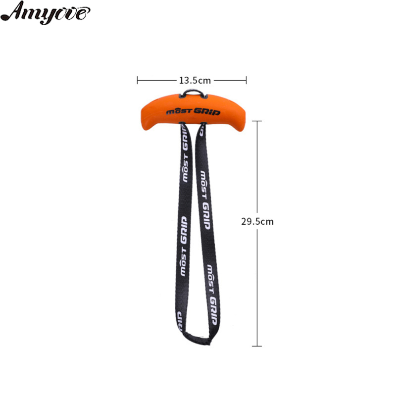 Amyove Pull Up Handles Ergonomic Exercise Resistance Band Tranining Grip Handles For Home Gym Pull-up Bars Barbells