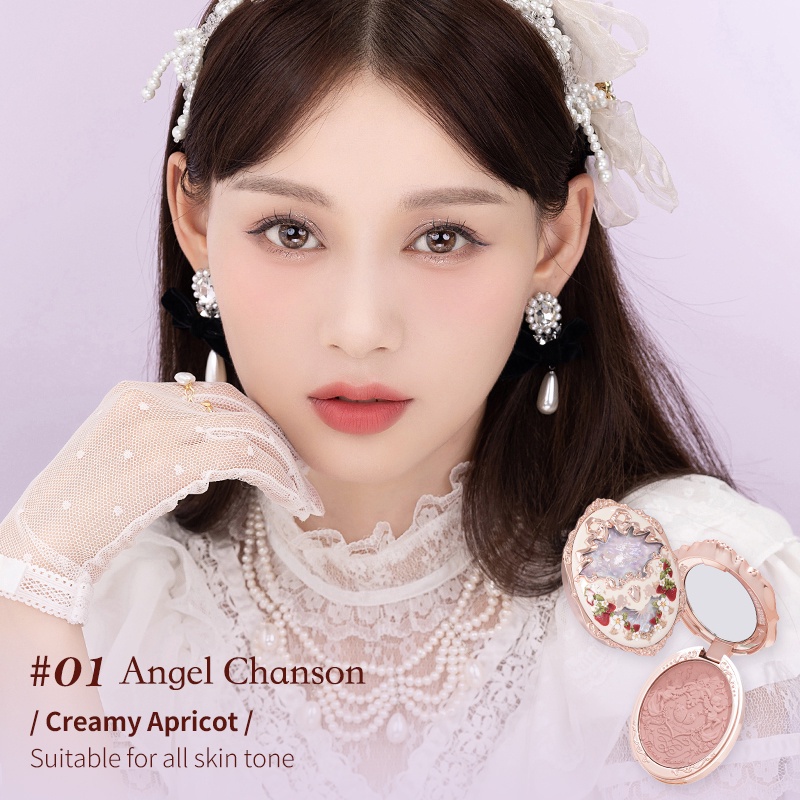 (Có sẵn) Phấn má hồng FLOWER KNOWS Strawberry Rococo 5g