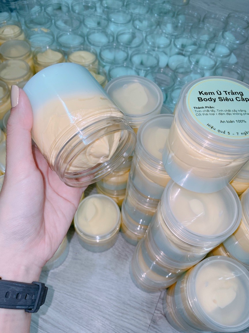 Kem ủ trắng siêu cấp toàn thân-hũ 200 gr