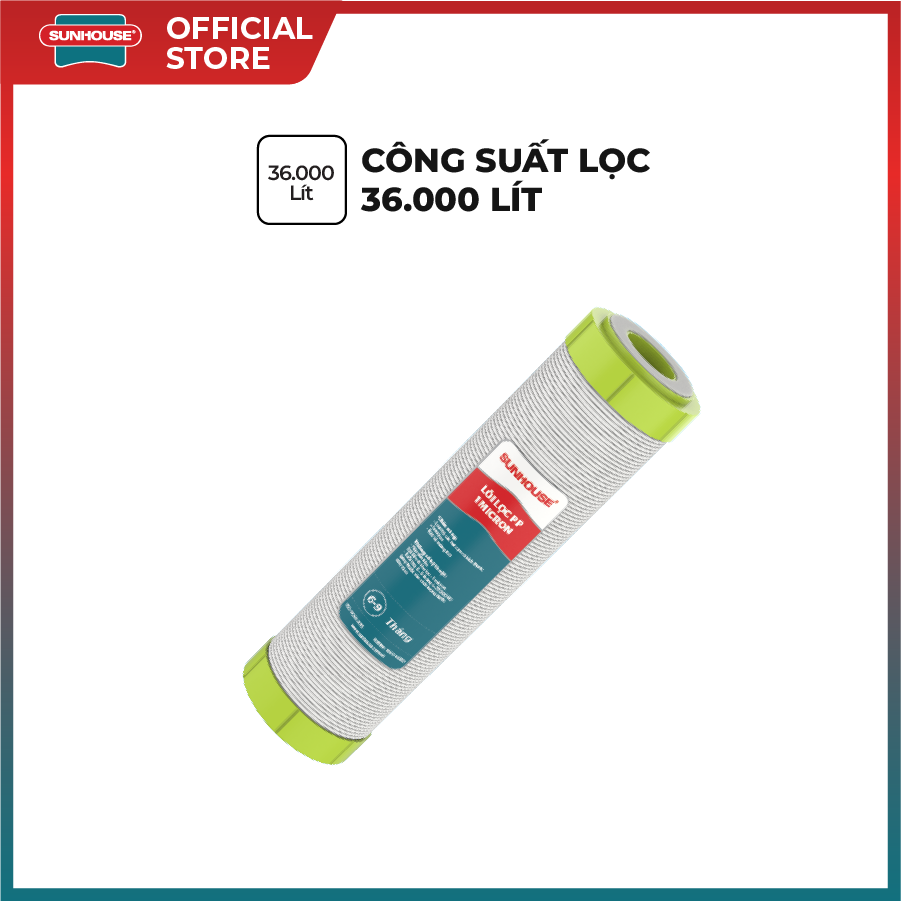 Lõi lọc SUNHOUSE số 3 (PP 1 Micron) - Hình ảnh 3