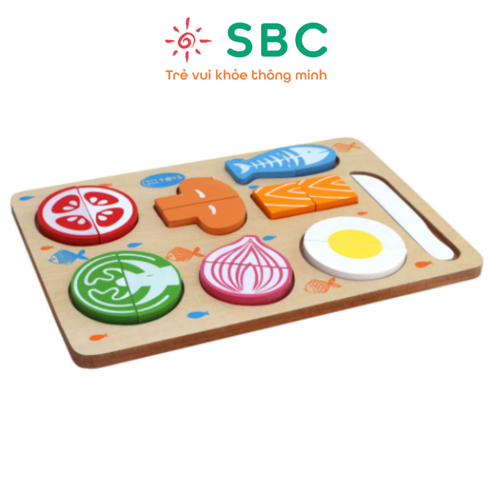 Đồ chơi gỗ - Bộ cắt thực phẩm Winwintoys