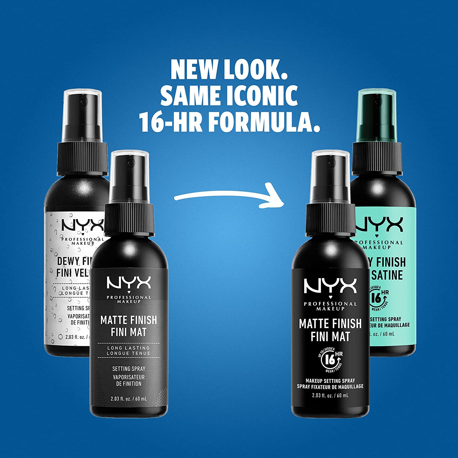 Xịt khóa lớp makeup NYX Professional Makeup Long Lasting Makeup Setting Spray 60ml