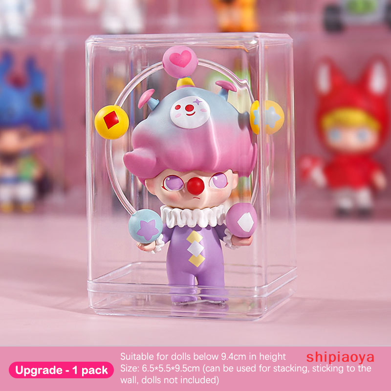 Shipiaoya Stackable Acrylic Mystery Box Storage Display Frame Single Transparent Doll Box Display Stand Case Dust Proof Toys Collectible Artcrafts Boxes