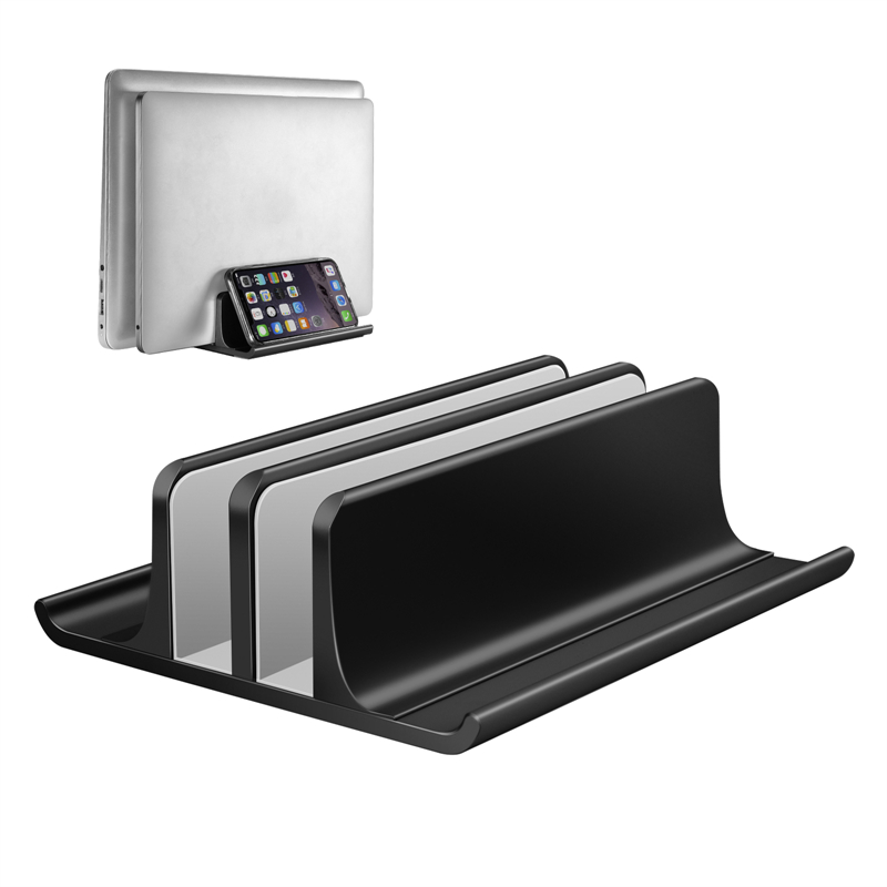 Vertical Laptop Stand Holder Adjustable Desktop ABS for Notebook,for Dock 5-in-1 Space-Saving,up to 17.3 inch