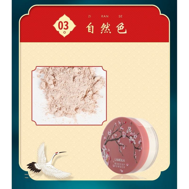 ( Chính hãng) Phấn phủ bột kiềm dầu hoa đào Lameila