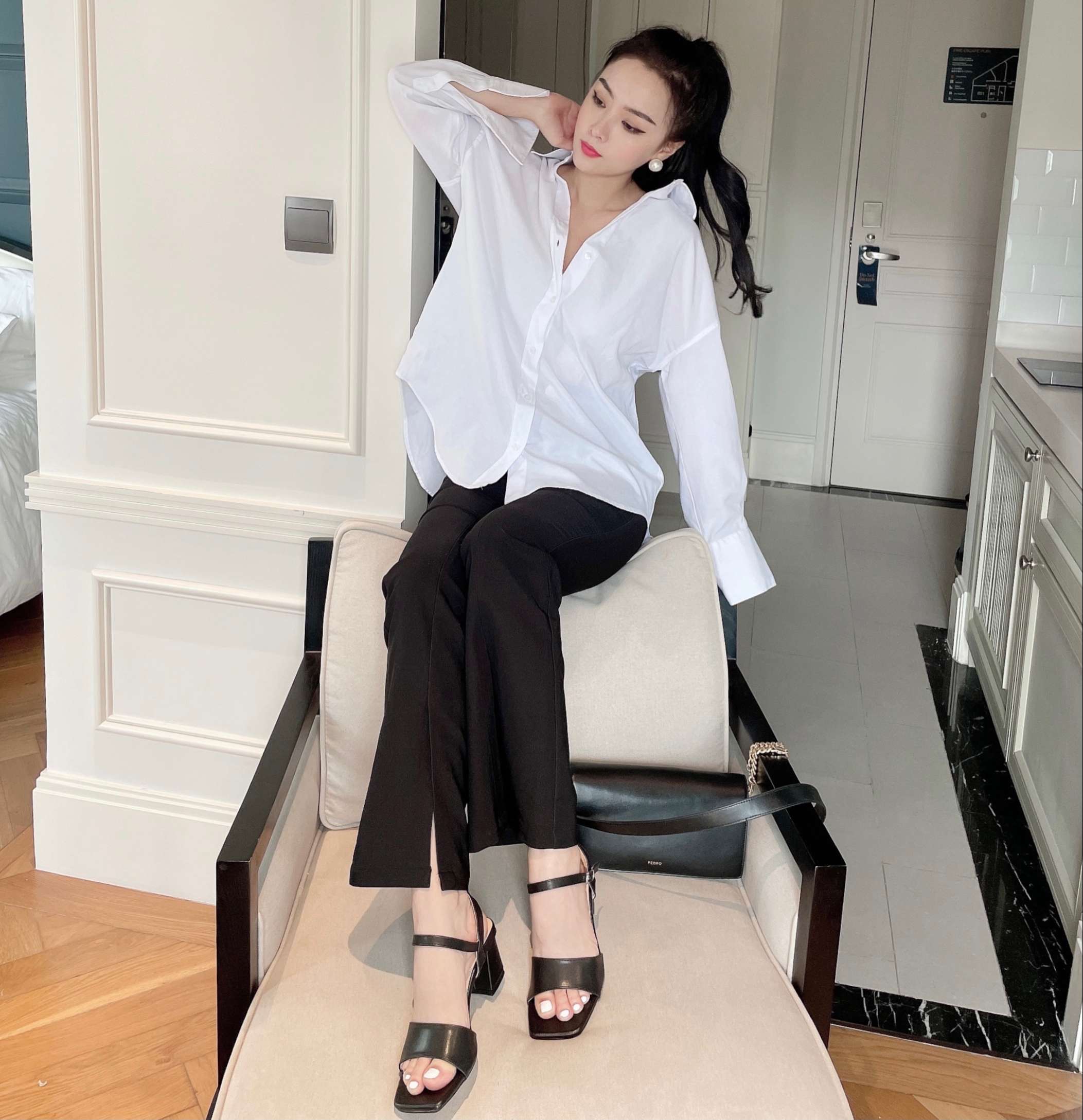 Giày sandal nữ cao gót 5 phân thời trang Luvia 14SD