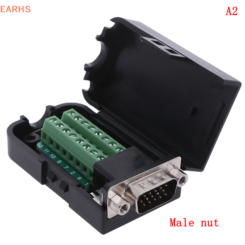 Eoy d-sub đầu nối đầu cắm đột phá phích cắm 3 hàng 15 chấu đực vga db15