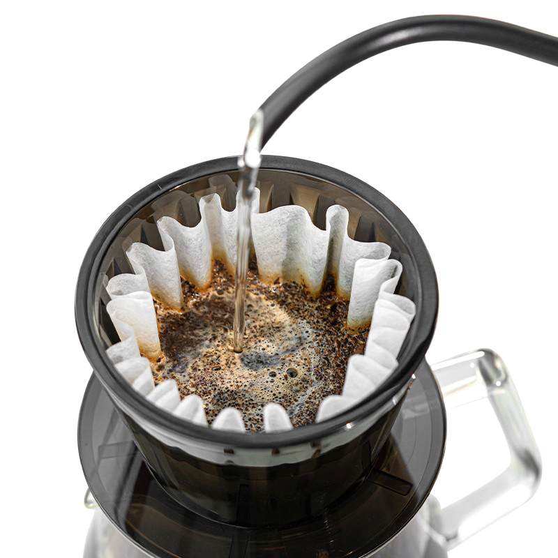 Wave Coffee Dripper Crystal Eye Pour Over Coffee Funnel Filter Cups Coffee Maker Flat Bottom Increase Uniformity. 