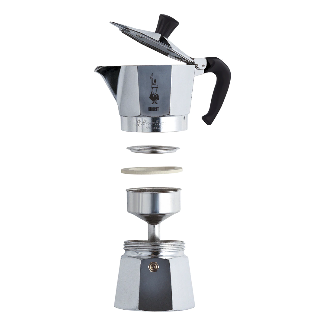 Bialetti หม้อต้มกาแฟ moka pot ขนาด 6 Cup รุ่น moka Express (Sliver)