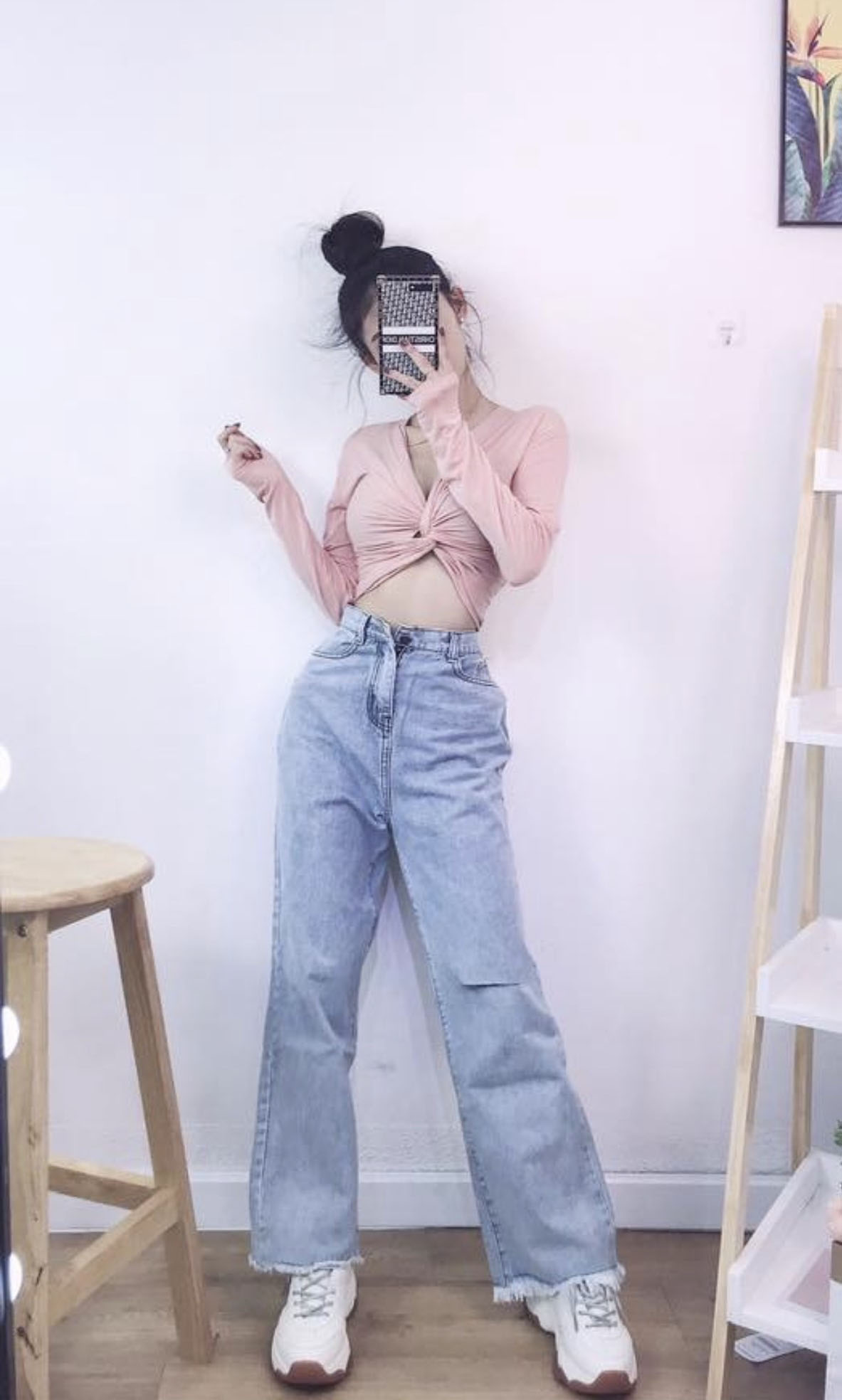 [HCM]ÁO THUN TAY DÀI CROPTOP XOẮN EO [Giá gốc tận xưởng]