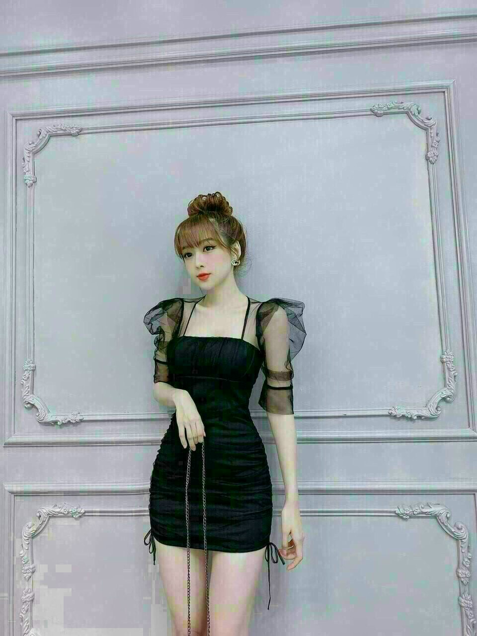 Đầm Body Phối Lưới (Có Mút)