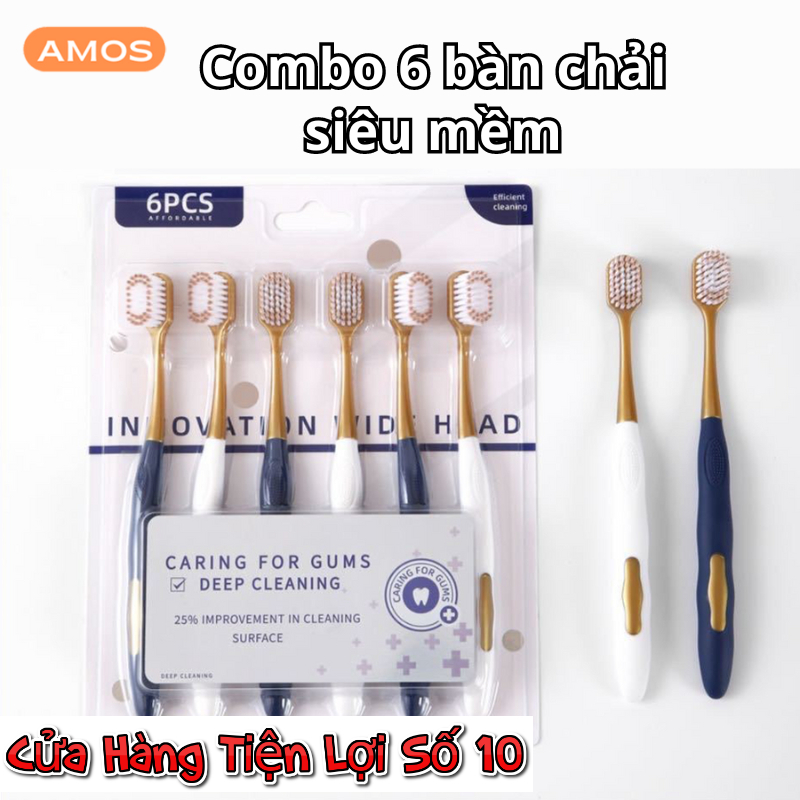Combo 6 bàn chải đánh răng nội địa trung chocoikes