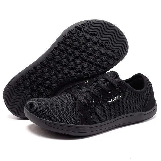 HOBIBEAR Wide Barefoot Shoes for Womens Mens Outdoor Trail Running Zero Drop Casual Sneaker