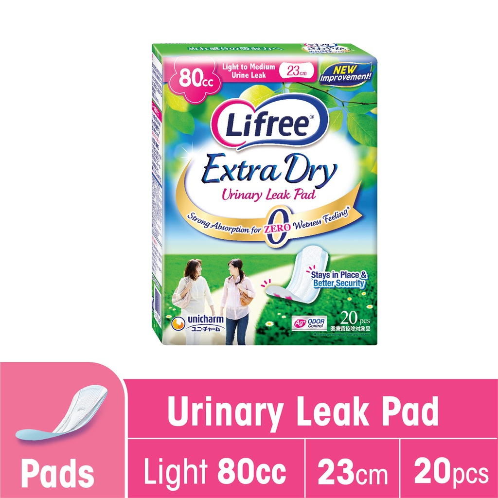 [Carton Sales!!!] Lifree Extra Dry Urinary Leak Pad (20cc/80cc/170cc