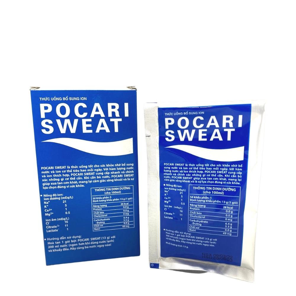 Nước Uống Bổ Sung Ion- Hồi Phục Thể Lực Pocari Sweat Dạng Bôt- Bịch 5 Gói 13 gram