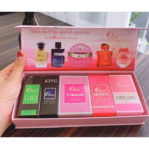 Bộ Nước Hoa MiNi Szie 5 Mùi Cha rme