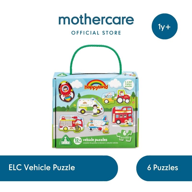 ELC Happyland Vehicle Puzzle Mainan Aktivitas Edukasi Puzzle