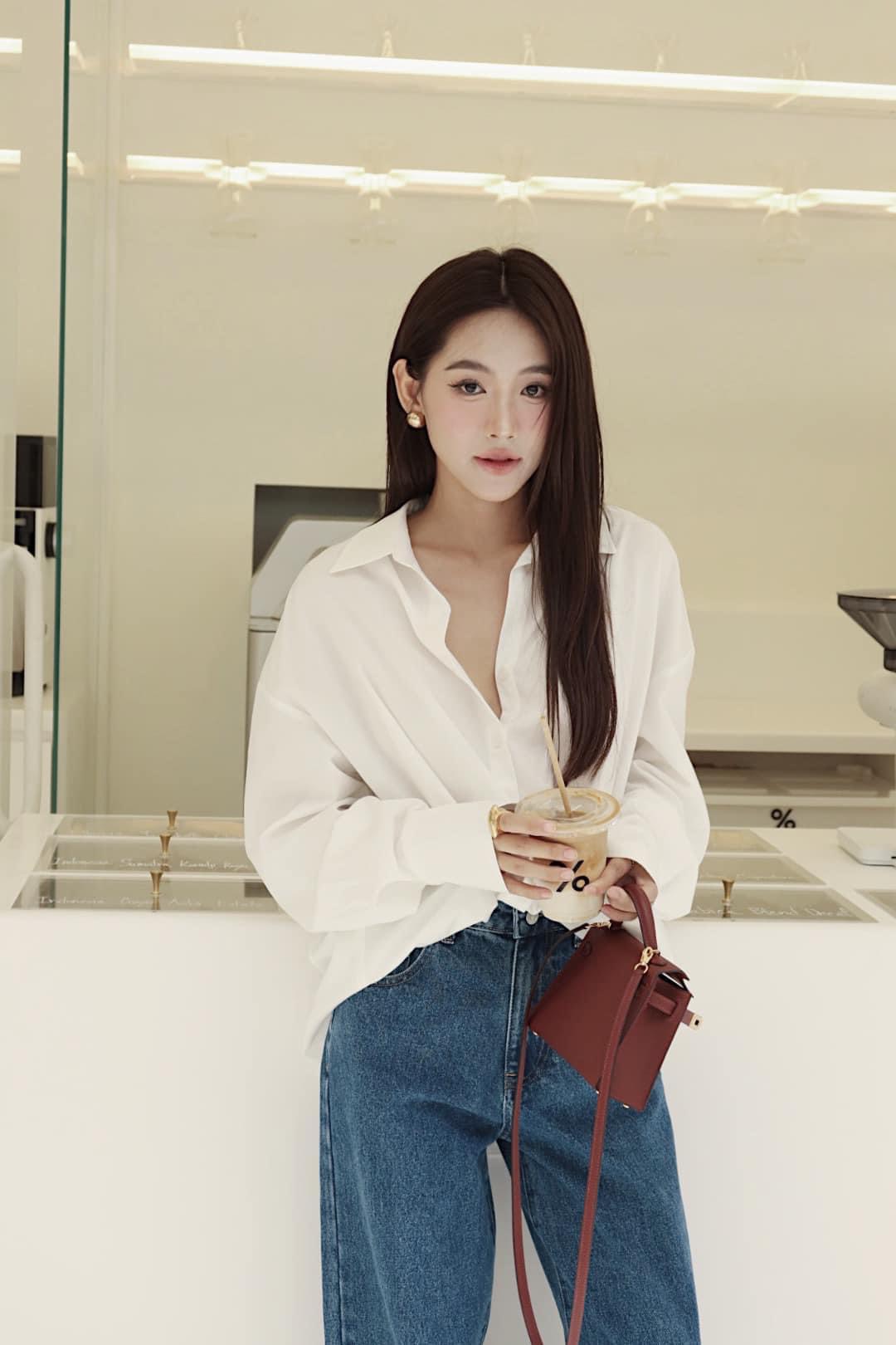 Quần jeans lật lai BASIC HEBE JEANS