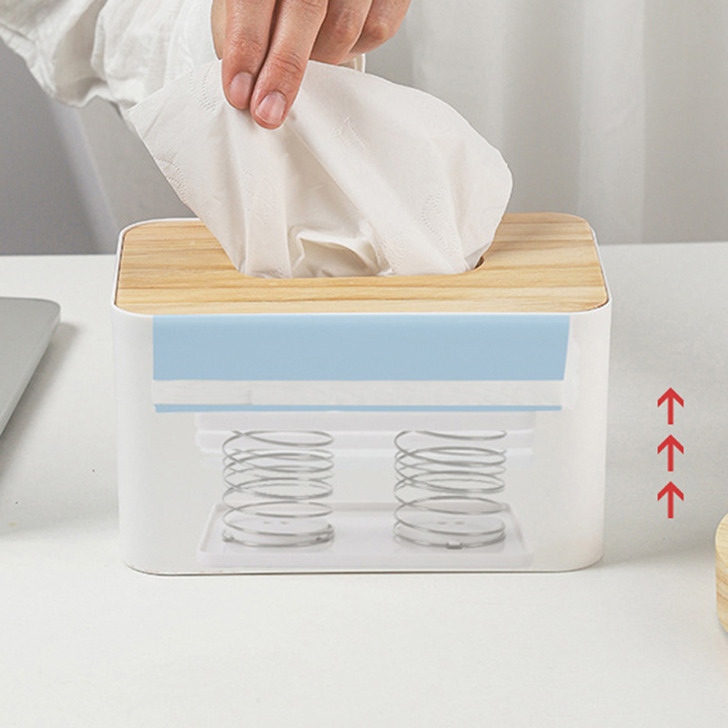 Nofui Creative Spring Tissue Box Presents Spring Support Tissue Spring Bracket Holder