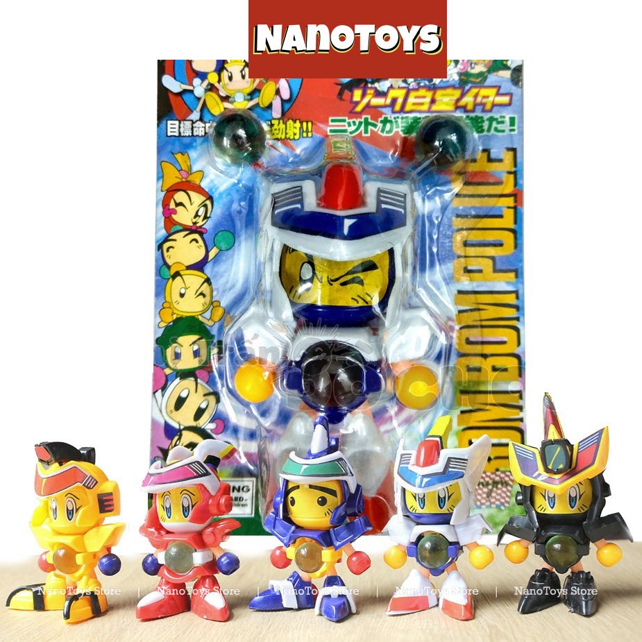 Đồ chơi robot bắn bi - combo 4 robot - nanotoys store