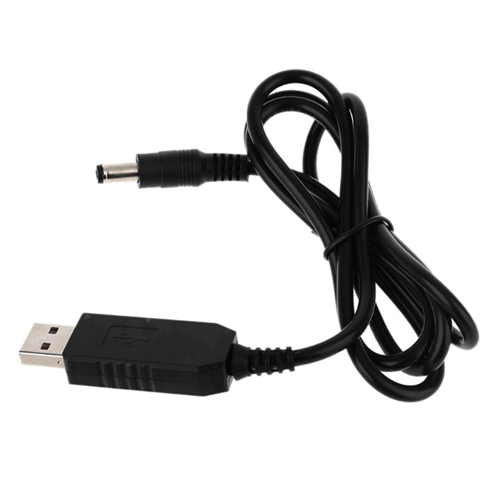 Dây cáp tăng áp usb 5v lên 9v hoặc 12v 5.5x2.1mm - cấp nguồn dự phòng modem wifi