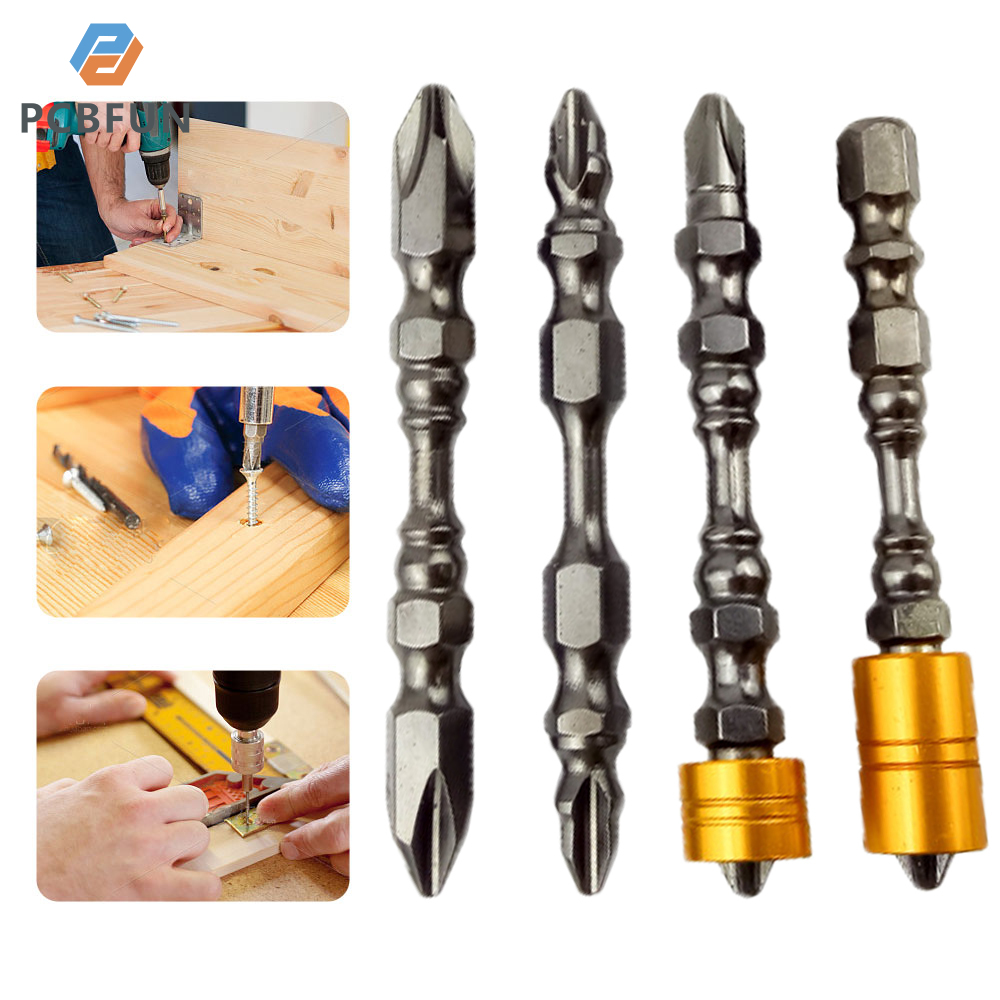 Pcbfun tuốc nơ vít Phillips PH2 độ cứng tua-vít từ tính bit tay cầm hình lục giác đầu tua vít điện