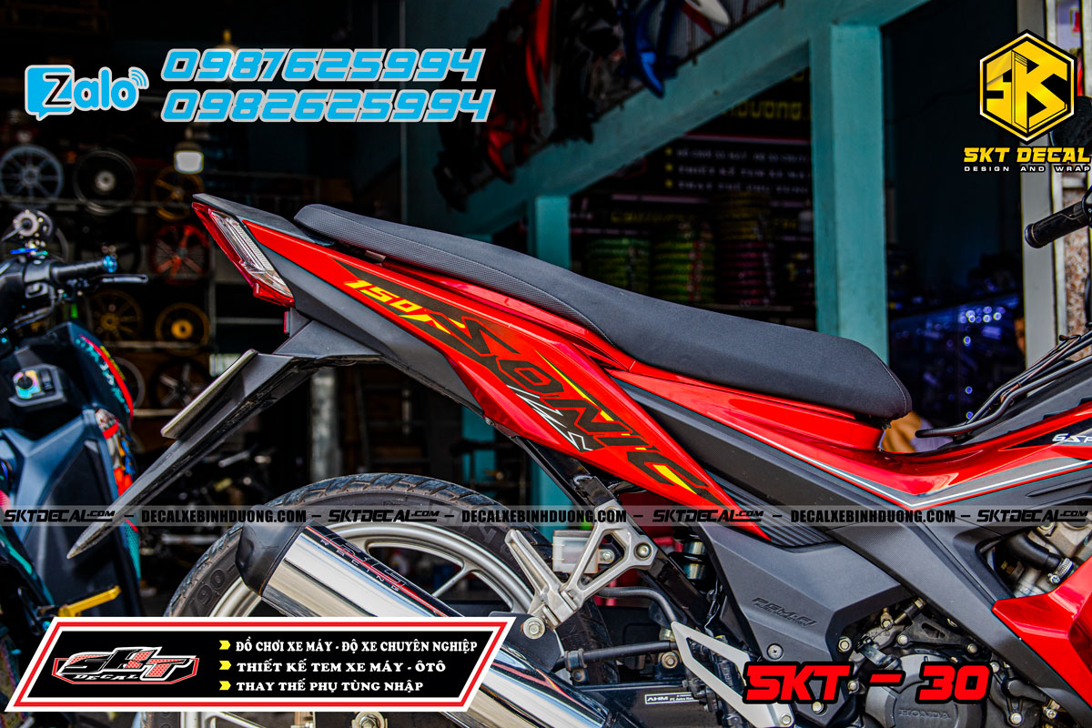 tem rời sonic đỏ đen hayabusa 30