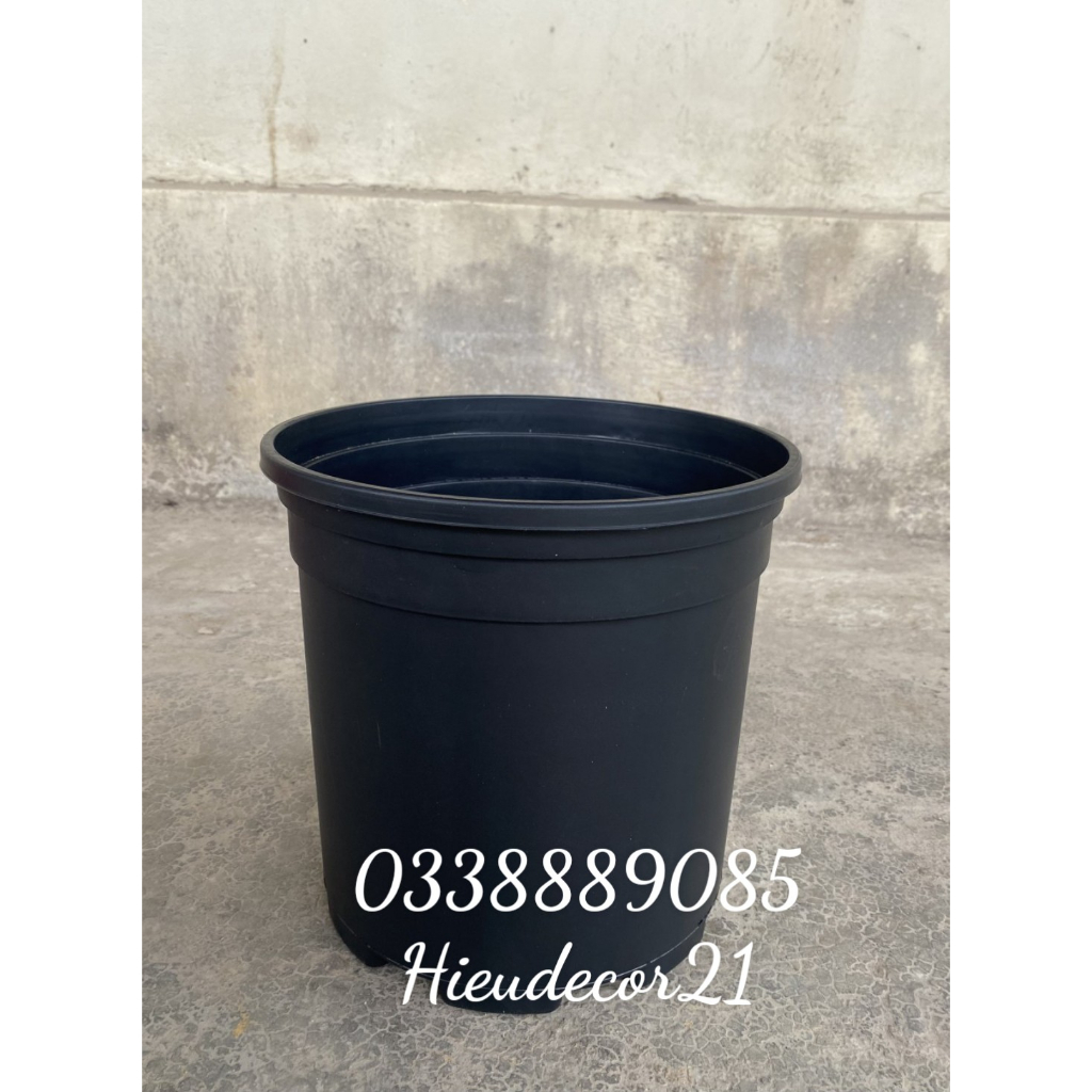 Chậu nhựa trồng hoa, trồng cây mon - gal trơn không in đủ size _ chậu mon hàng dày