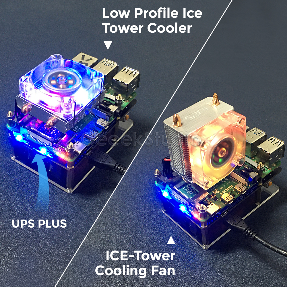 【Fast and Reliable Shipping】 UPS Plus With Automatic Shutdown RTC Coulometer Power Supply Remote OTA Firmware for Raspberry Pi 5/4B/3B+/3B/2B/B+/B/A+/A.