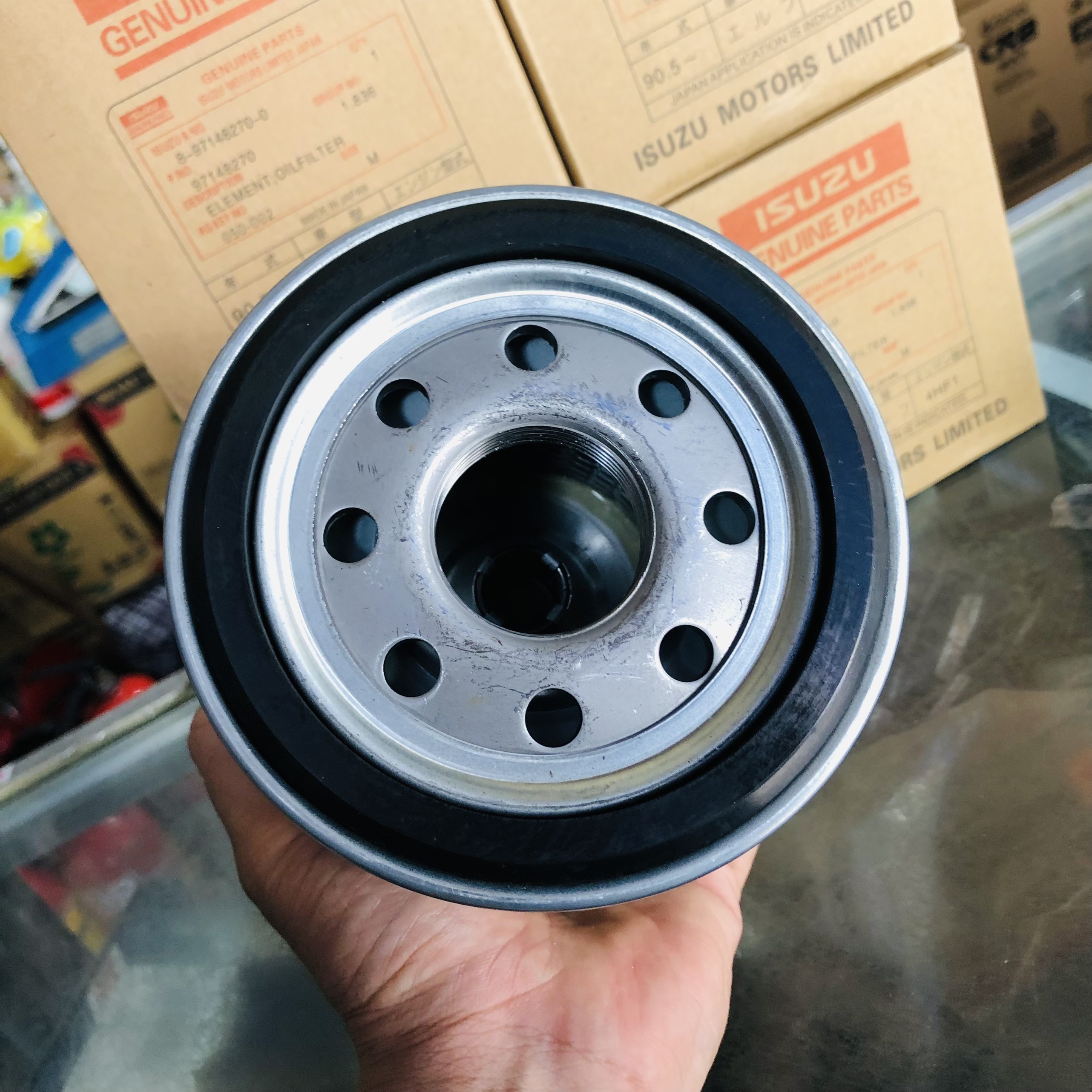 Lọc nhớt động cơ isuzu frr, nqr, isuzu samco 4.6, 5.2