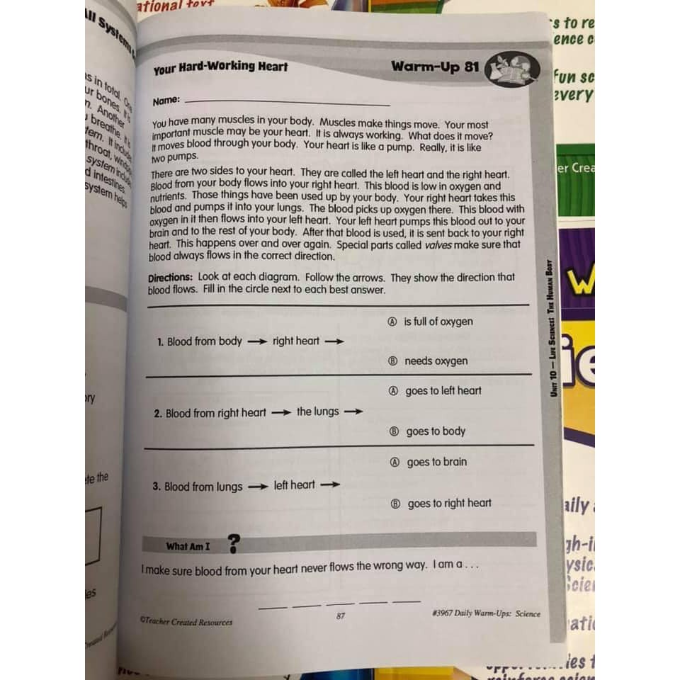 Bộ 5q - DAILY WARM-UPS SCIENCE