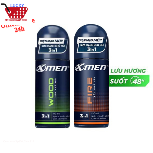 Lăn khử mùi X-men Fire/ Wood 50ml