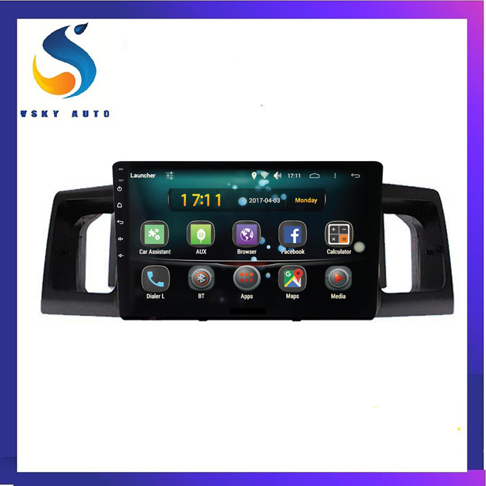 Mặt dưỡng màn hình android cho xe toyota altis 2003-2007