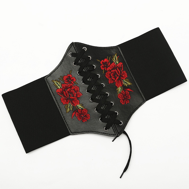Bestcorse Fashion Leather Gothic Belt for Women Vintage Waist