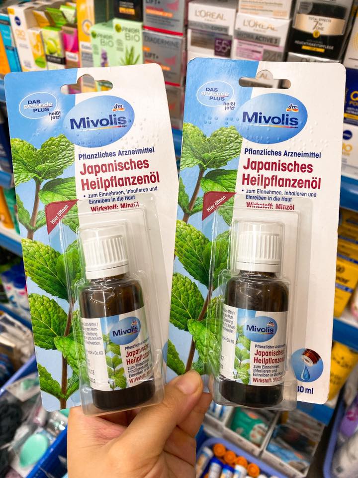 Tinh dầu bạc hà thảo dược DAS gesunde PLUS 30ml -Hàng nhập Đức