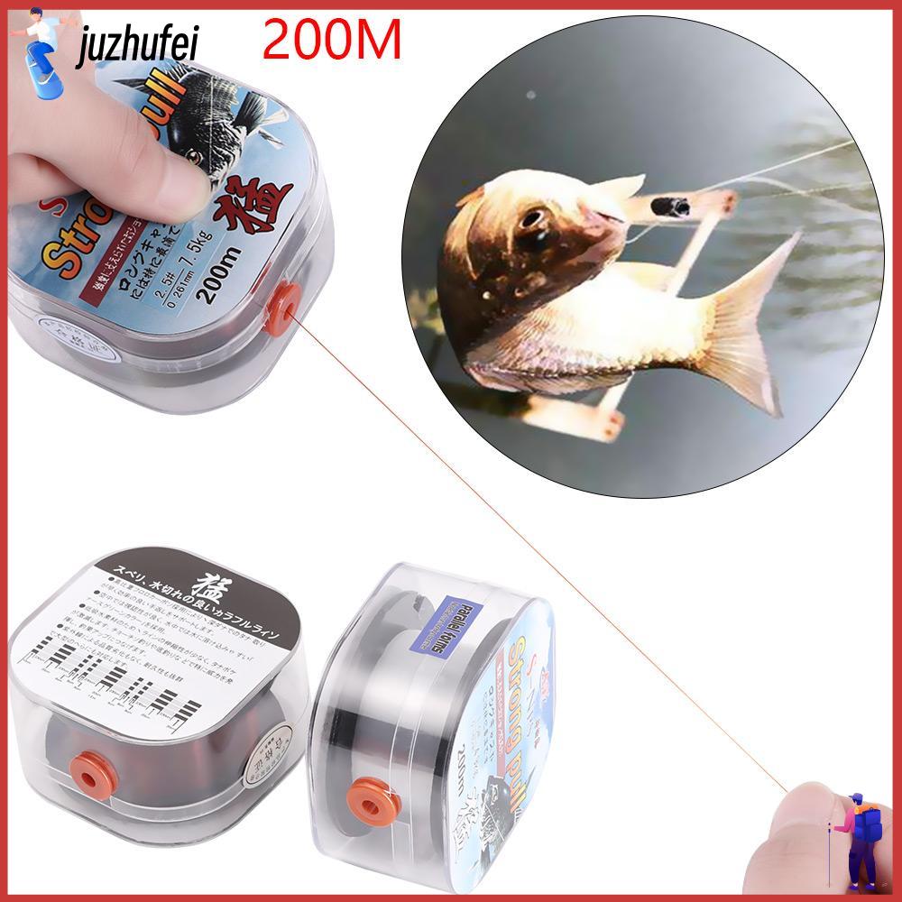 1pc 200M Dây Nylon Mạnh Mẽ Dây Fluorocarbon Lớp Phủ Dây Vô Hình Angling Polyester Bait Fishing Dòng Đàn Hồi Chủ Đề Spool Fluoro Carbon